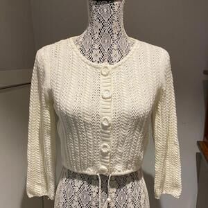 Calvin Klein vintage cropped sweater 3/4 sleeve